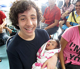 Andrew Jacono with baby